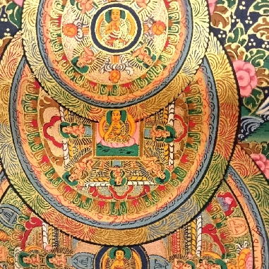 Mandala con brocado 80 x 50 cms. tk405