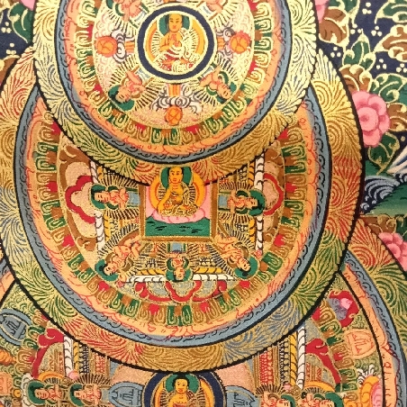 Mandala con brocado 80 x 50 cms. tk405