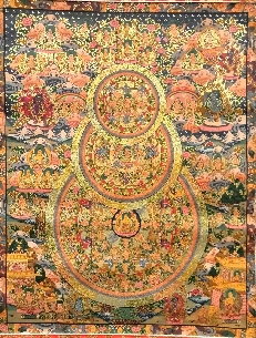 Mandala con brocado 110 x 65 cms. tk407 2