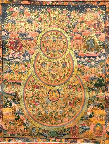 Mandala con brocado 110 x 65 cms. tk407