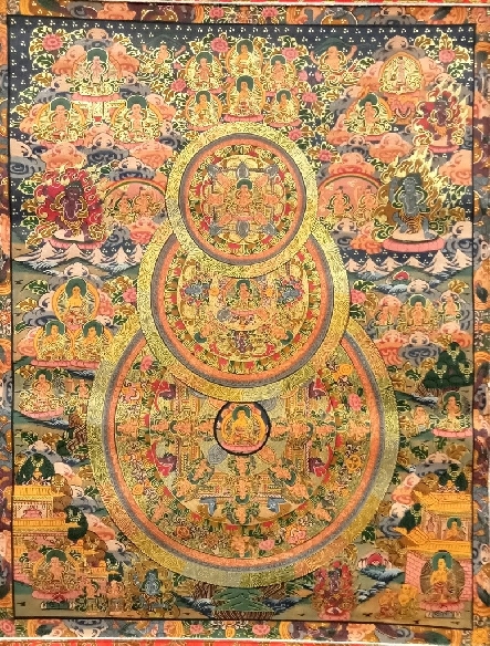 Mandala con brocado 110 x 65 cms. tk407