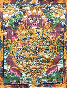 Rueda de la vida con brocado 110 x 65 cms. tk408 2