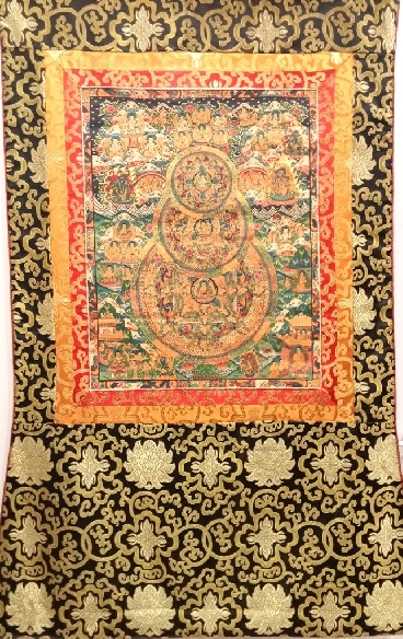 Mandala con brocado 110 x 65 cms.  tk410