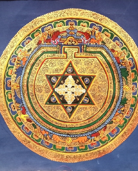 Mandala con brocado 55 x 40 cms. tk411