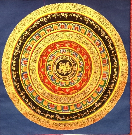 Mandala con brocado 55 x 40 cms. tk416