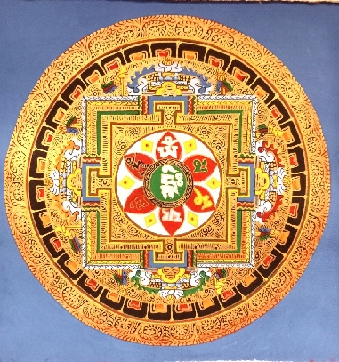 Mandala con brocado 55 x 40 cms. tk419