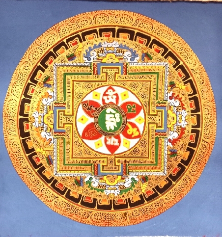 Mandala con brocado 55 x 40 cms. tk419