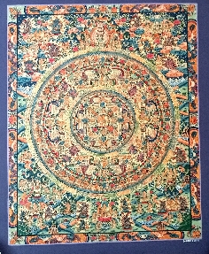 Mandala 53 x 42 cms. tk427