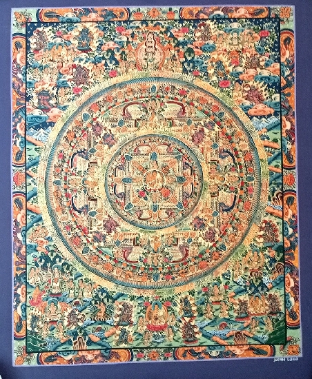 Mandala 53 x 42 cms. tk427