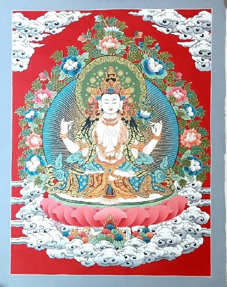 Chenrezig calidad 70 x 55 cms. tk435