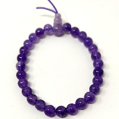 Pulsera elástica de Amatista 6 mms