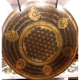 Gong nepalí 48 cms- Flor de la vida