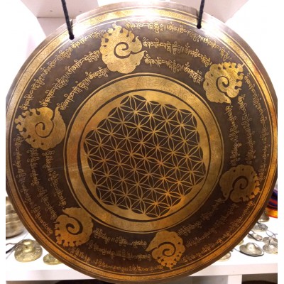 Gong nepalí 48 cms- Flor de la vida