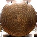 Gong nepalí 45 cms.- "Doble dorje- mantra" + funda