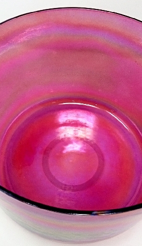 Cuenco de cuarzo alquímico de Rubí- 25 cms.