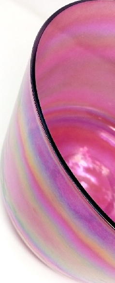 Cuenco de cuarzo alquímico de Rubí- 25 cms.