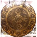 Gong nepalí 46 cms.- "Doble Dorje" + funda