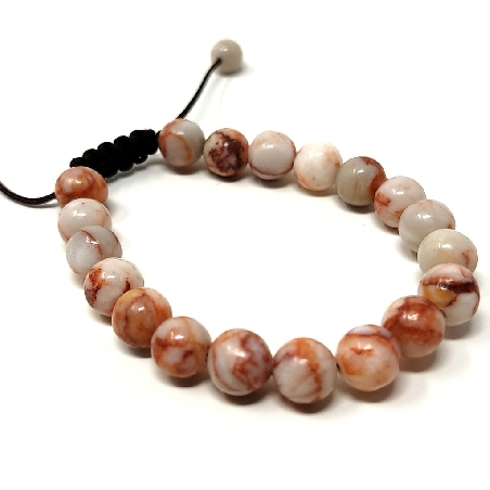 Pulsera jaspe de red roja