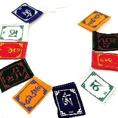 Bandera de oración "Om mane..." pequeña