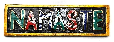 "Namaste" de madera