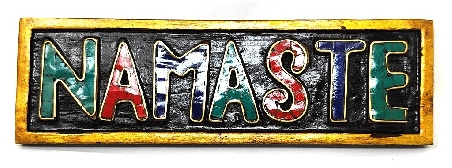 "Namaste" de madera