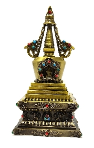 Estupa de metal grande