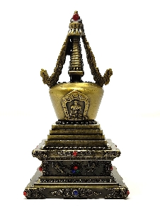 Estupa de metal mediana