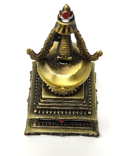 Estupa de metal mediana