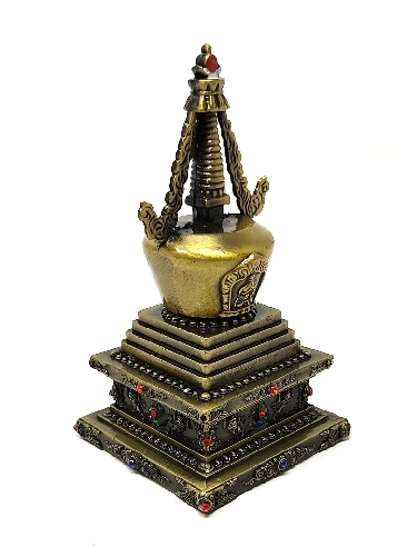 Estupa de metal mediana