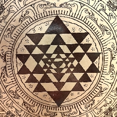 Gong nepalí "Shree yantra" 38 cms. 2