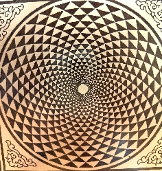 Gong nepalí "Flor de la vida" 35 cms. 2