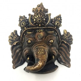 Máscara Ganesh bronce