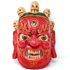 Máscara de madera vajrapani mediana