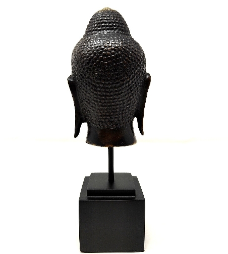 cabeza de buda de bronce pequeña