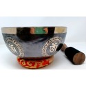 Cuenco "Om" oscuro 22-23 cms. 1300-1500 grs.