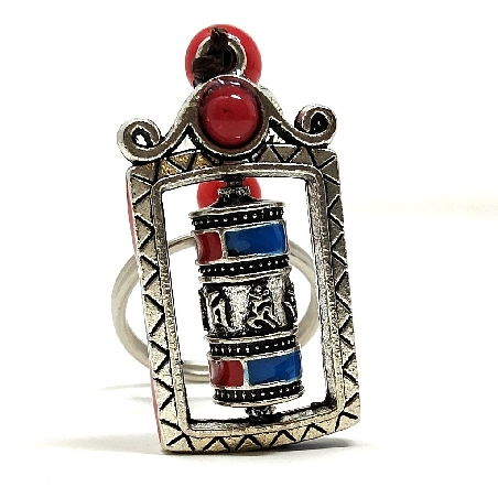 Llavero "Rueda de oración con marco"