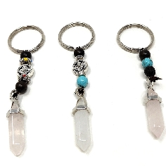 LLavero biterminados de cuarzo