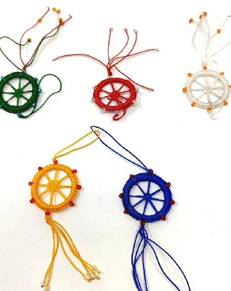Llavero "Dharmachakra" colores medianos- set 3