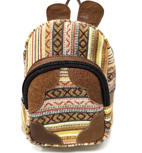 Mochila de cuero y algodón "Rabbit"