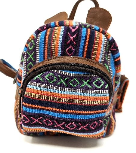 Mochila de cuero y algodón "Rabbit"