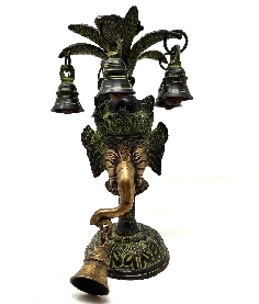Lámpara Ganesh con campanillas