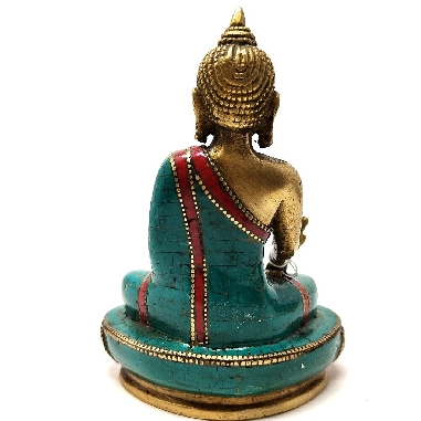 Buda de la Medicina con pedrería 15 cms.