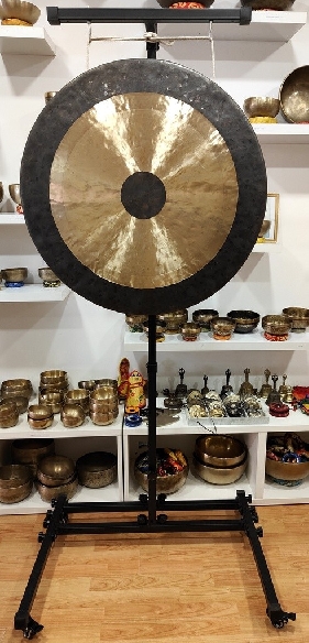 Soporte de Gong forma T- 80 cms.