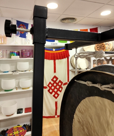 Soporte de Gong forma T- 80 cms.