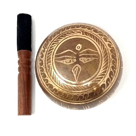 Cuecno torneado bronce 13 cms.