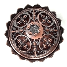 Incensario metal "flor de loto" 2