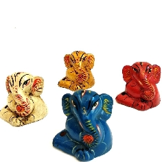 Incensario terracota Ganesh mediano