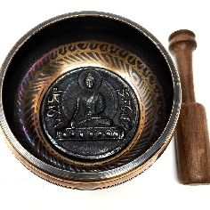 Cuenco torneado "Buda relieve" 11,5 cms. 2