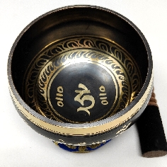 Cuenco torneado "Negro-dorado" 12 cms. 2
