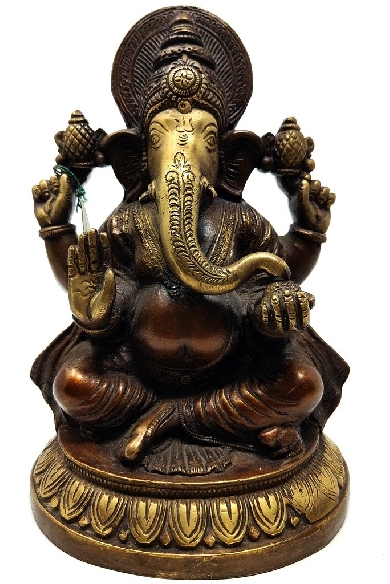 Ganesh bronce 22 cms.